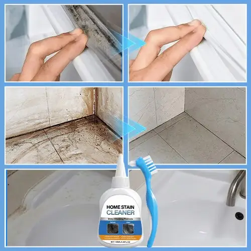 Gel dissolving black mold on silicone sealant