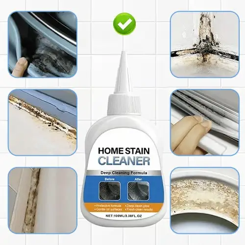 One bottle next to various household surfaces